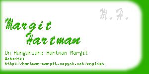 margit hartman business card